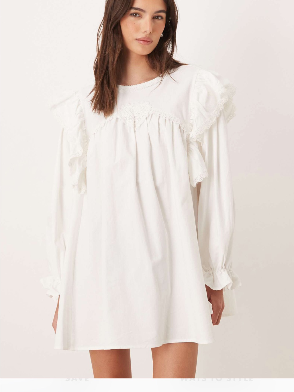 Nwt Sister Jane Sol Seeker Cotton Ruffle Babydoll Mini Dress Size M